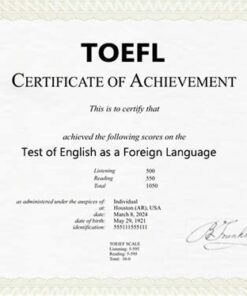 Buy TOEFL Certificate Without Exam