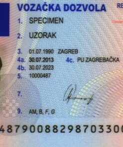 Buy Fake Croatian Drivers License