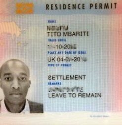 Buy UK Permanent Residence Permit Card