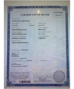 Buy Death Certificate Online